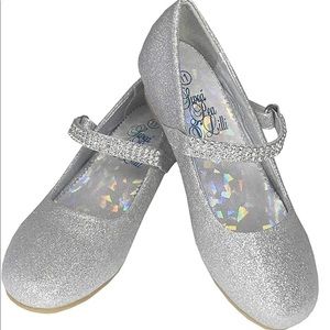 Mary Jane Girls Silver Dress Shoes